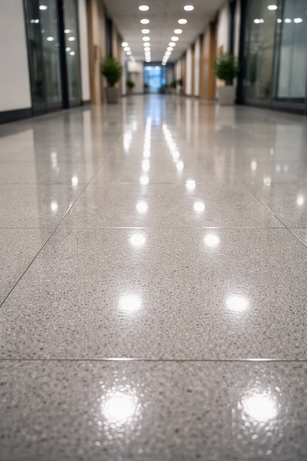 Specialist cleaning team conducting a thorough deep clean of a commercial space